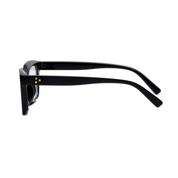 Women Men Thick Chunky Square Frame Retro Clear Lens Classic Eye Glasses - Picture 7 of 9